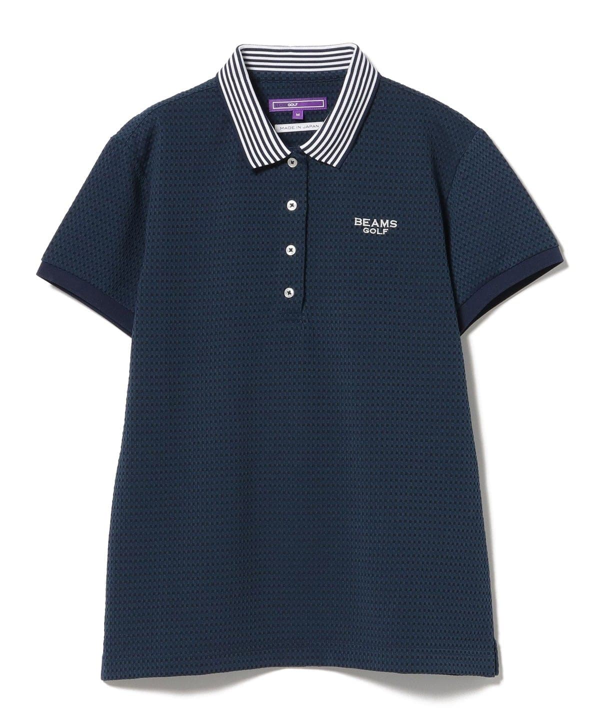 BEAMS GOLF（ビームス ゴルフ）PURPLE LABEL / 襟裏ロゴ 格子柄