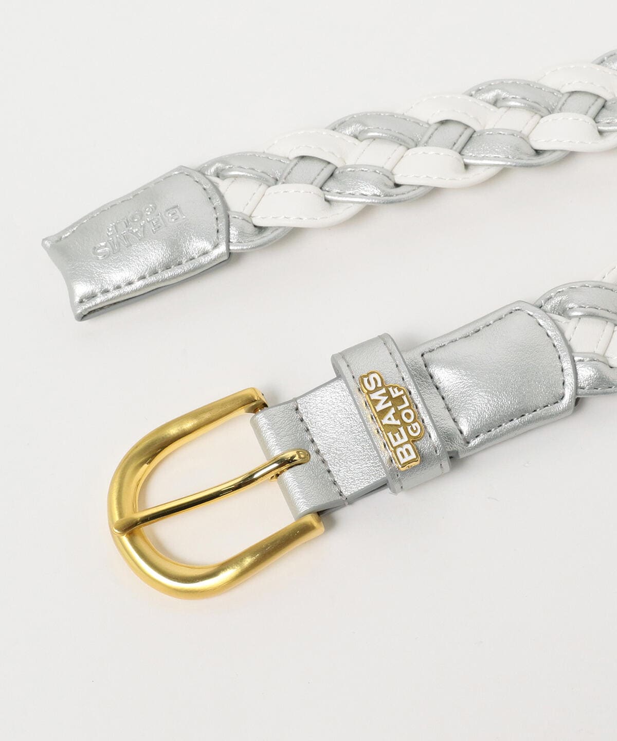 BEAMS GOLF（ビームス ゴルフ）〈WOMEN〉 ラメ レザーメッシュ ベルト