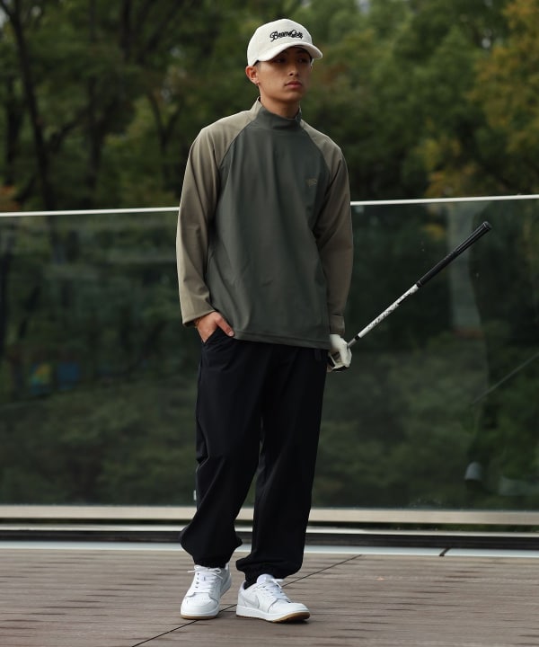 BEAMS GOLF（ビームス ゴルフ）ORANGE LABEL / 異素材 ラグラン モック