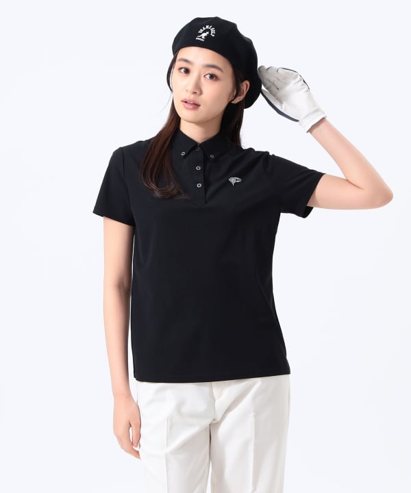 BEAMS GOLF デイジーモチーフ ボタンダウン ポロシャツ／M BEAMS GOLF