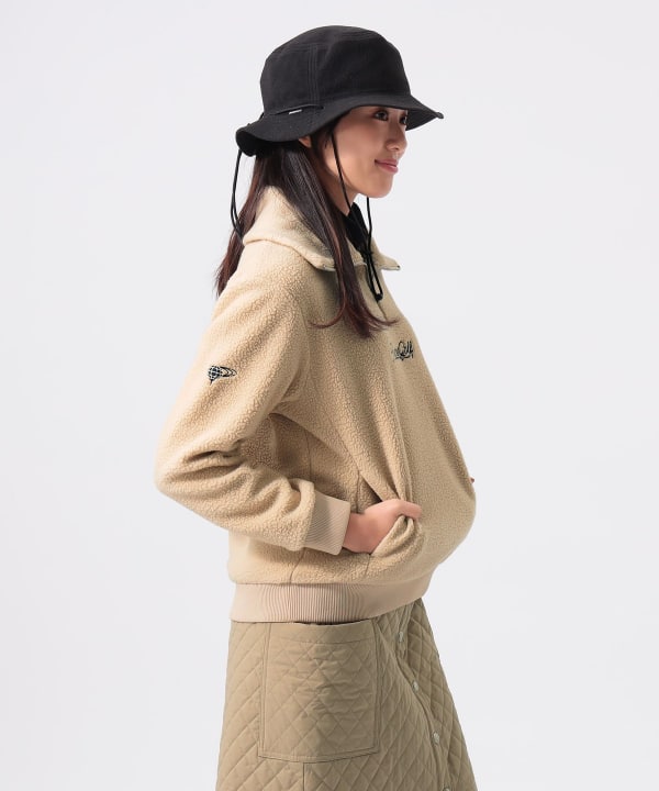BEAMS GOLF（ビームス ゴルフ）ORANGE LABEL / ボア ハーフジップ プル