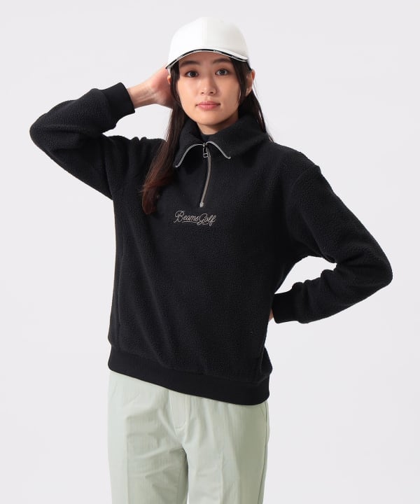 BEAMS GOLF（ビームス ゴルフ）ORANGE LABEL / ボア ハーフジップ プル