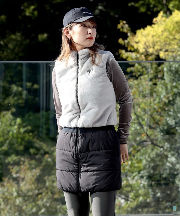 再再値下げ美品！ビームスゴルフ 中綿ワンピースL 紺ネイビー 再再再