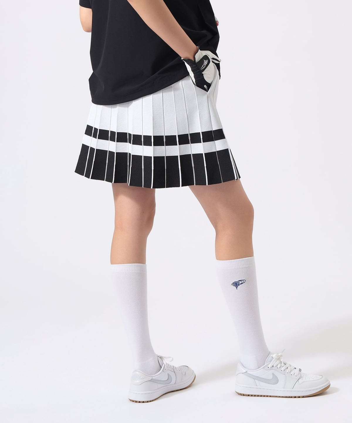 BEAMS GOLF（ビームス ゴルフ）ORANGE LABEL / プリーツ風 ニット