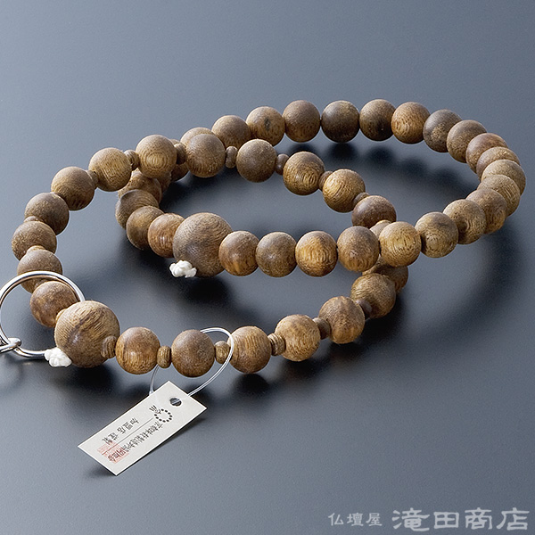 浄土宗用本式数珠【男性用】 沈香（じんこう） 三万浄土9寸 | 滝田商店