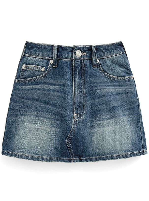インパン裏地付きデニムミニスカート[cu536] | レディースファッション