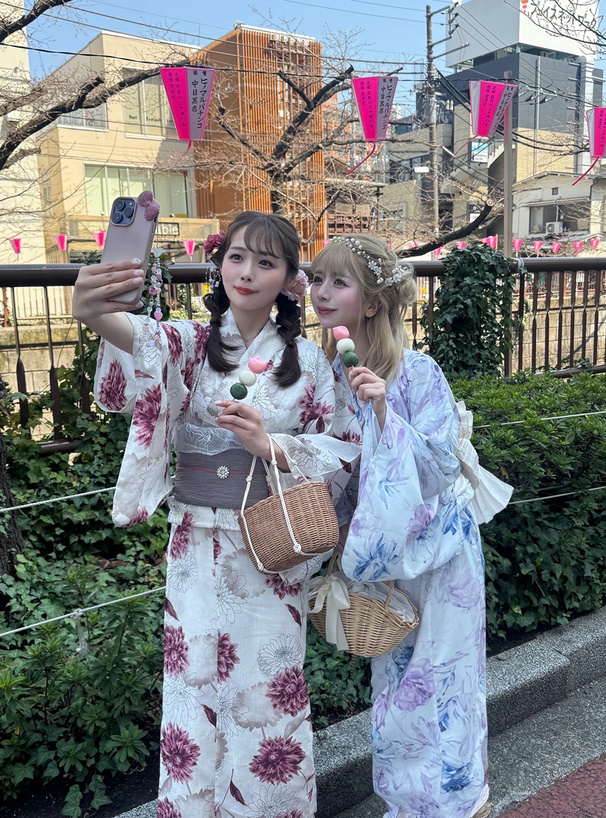 3点セット2Way水彩花柄セパレート浴衣[fy023] | レディース