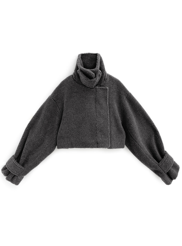 襟2Wayショート丈ボアジャケット[k9372f] | レディースファッション