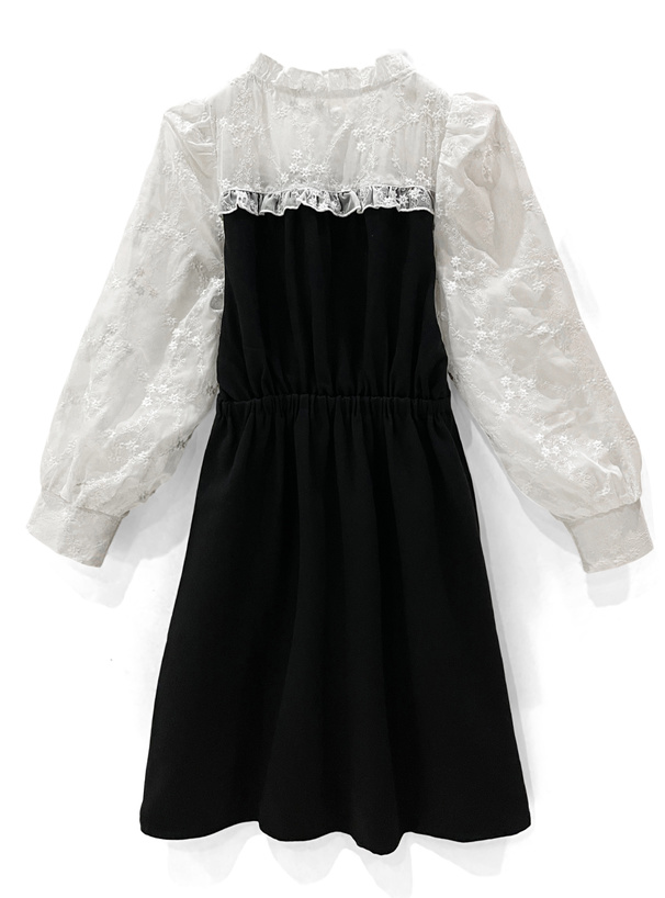 花柄刺繍ボレロドッキングミニワンピース[tu455] | レディース