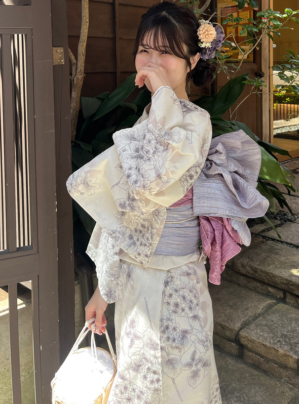 紫陽花浴衣セット[tu1008] | レディースファッション通販のグレイル