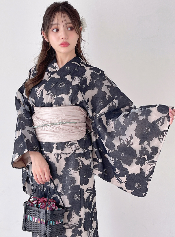 3点セット2Wayオーガンジー花柄セパレート浴衣[tu1086] | レディース