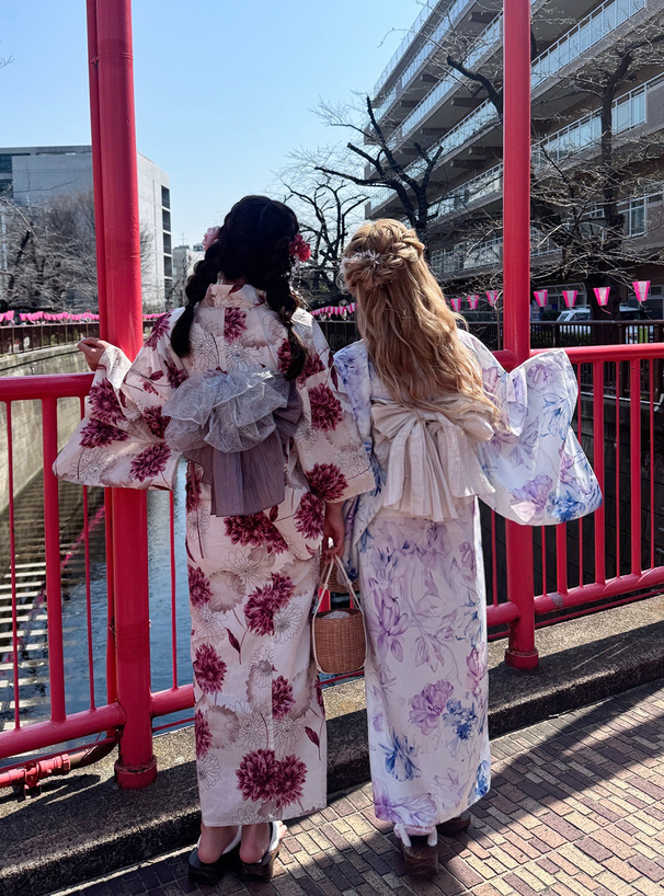 ダリア柄浴衣セット[tu1496] | レディースファッション通販のグレイル