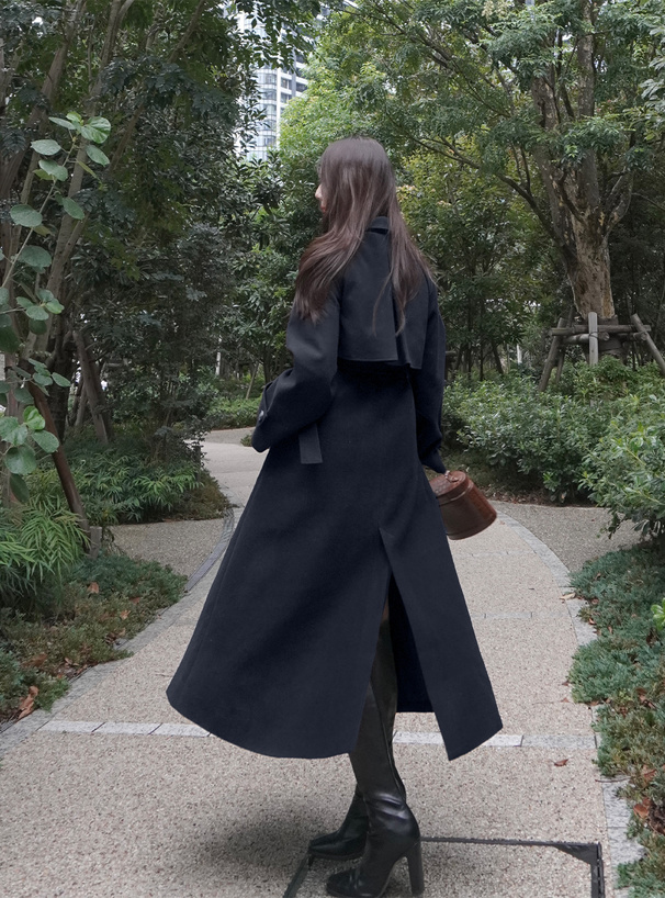 角*り様 GA ジョルジオアルマーニ ベルト付き ロングコート 52 角*り様