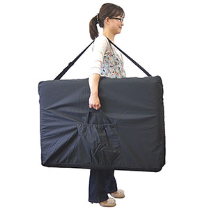 軽量木製折りたたみベッド EB-03 キャリーバッグ付(ダークブラウン