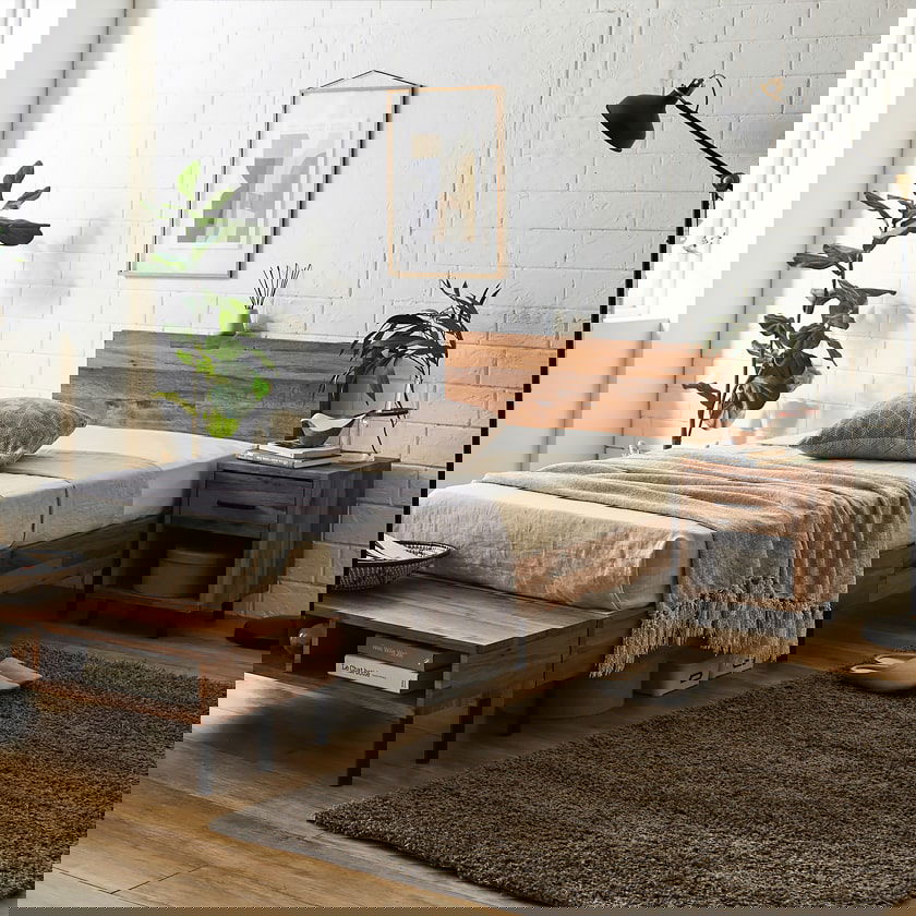 ナイトテーブル サイドテーブル コンセント スライドレール引き出し