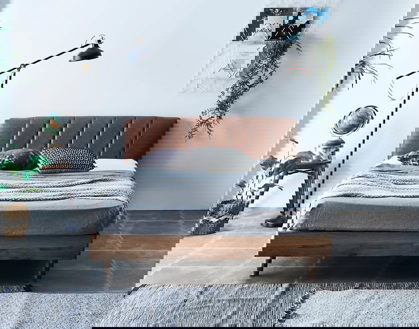 ポイント10倍】イヴェール ファブリックレザーベッド すのこベッド