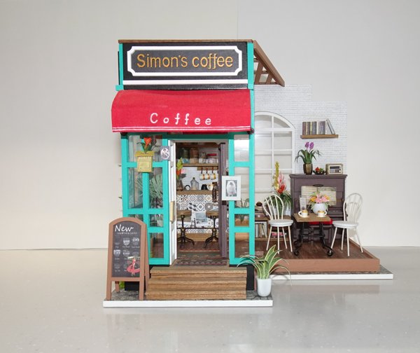 ドールハウス完成品 コーヒーショップ 【公式通販】