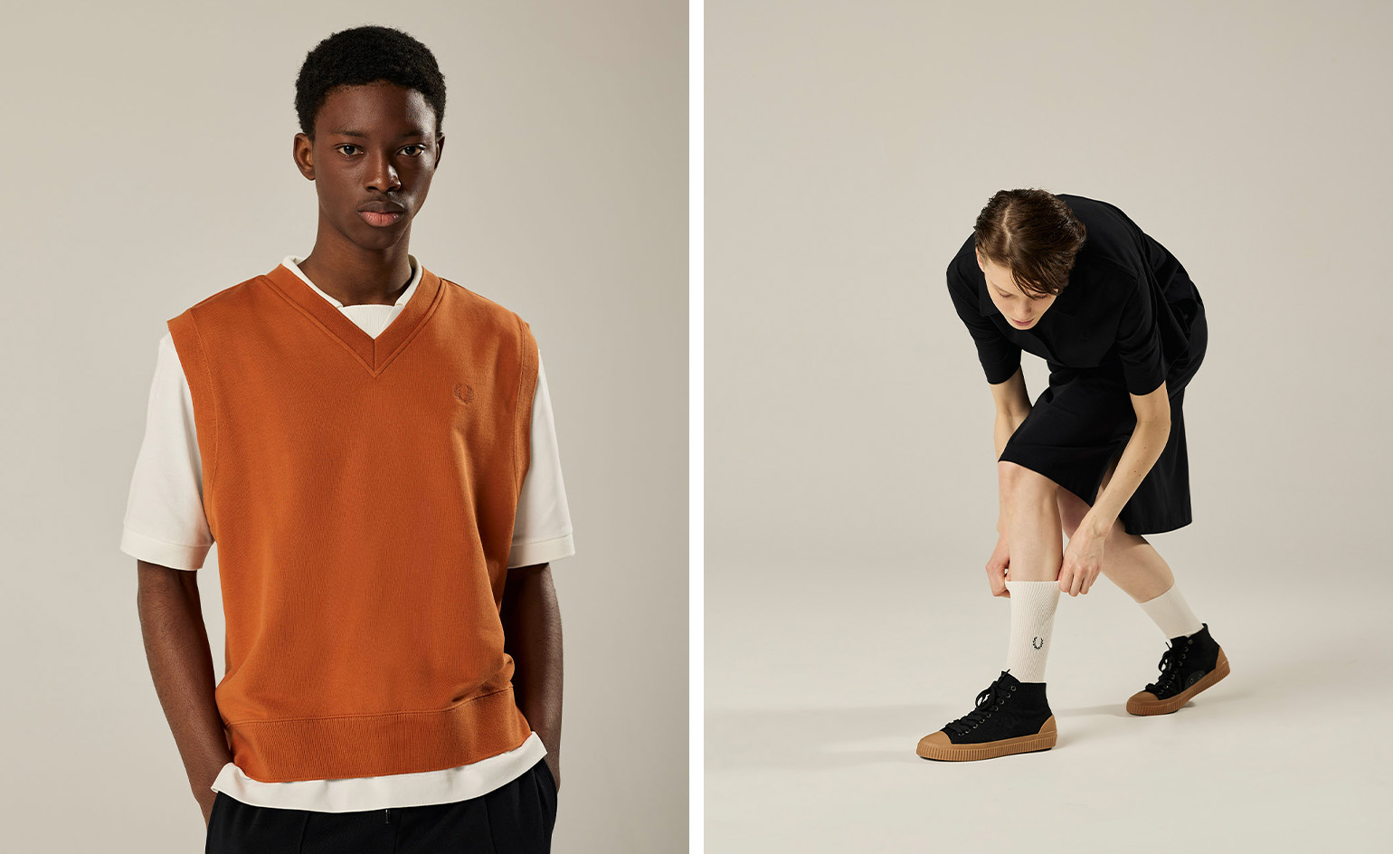 Fred Perry for Margaret Howell S/S 2023 nods to sportswear