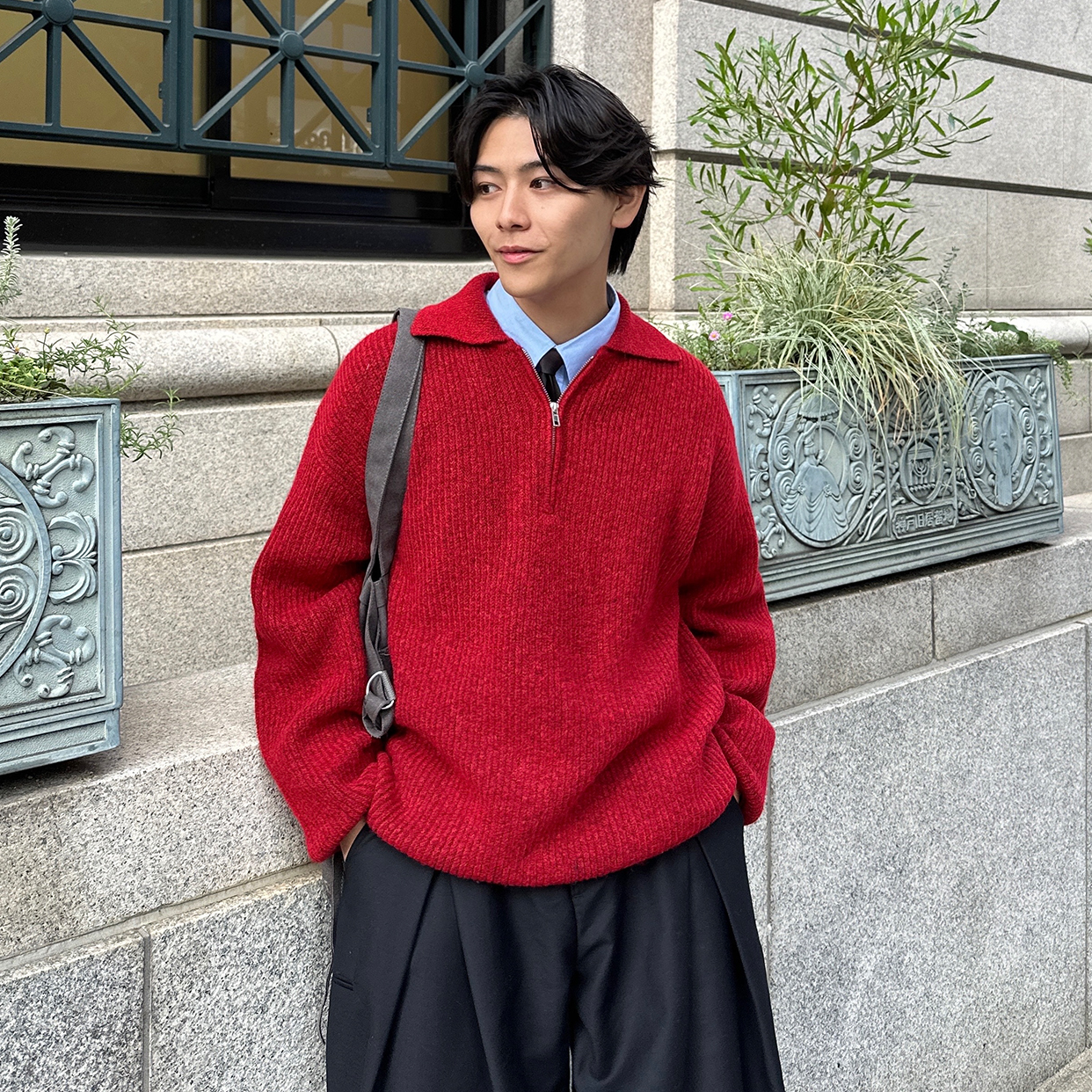 Burberry レディース ブラック ハーフジップ シャツ M ハーフジップ