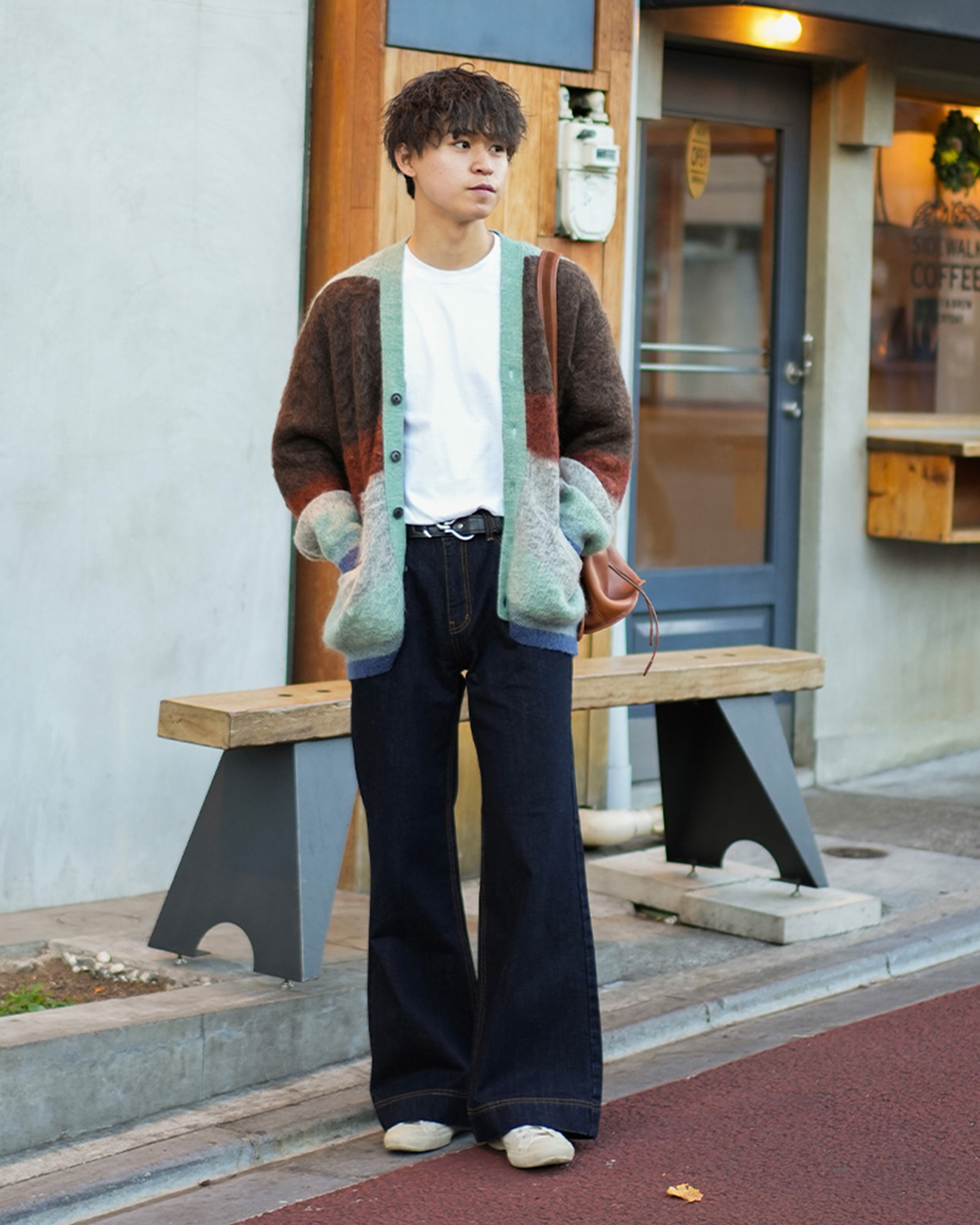 17回再販](ORIGINAL) フレアラインインディゴデニム | ファッション