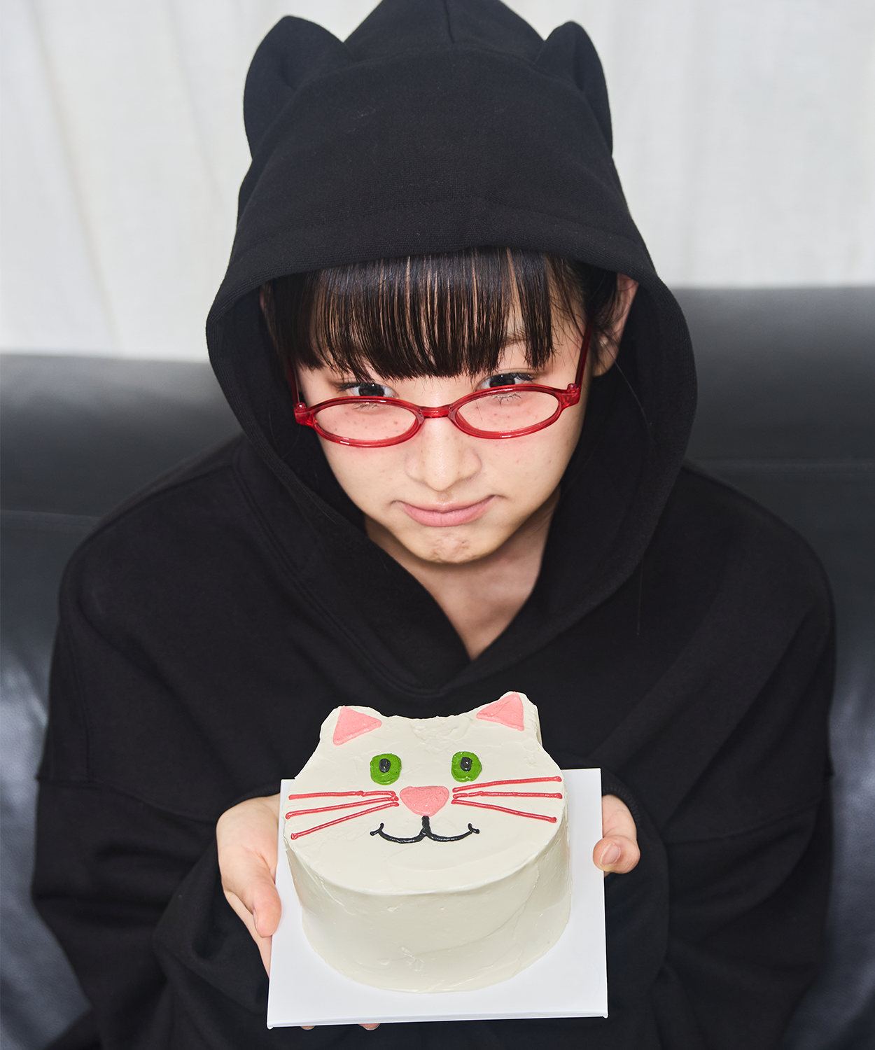 K-POPアイドル着用] I LOVE CAT NOT YOU CAT EAR HOODIE