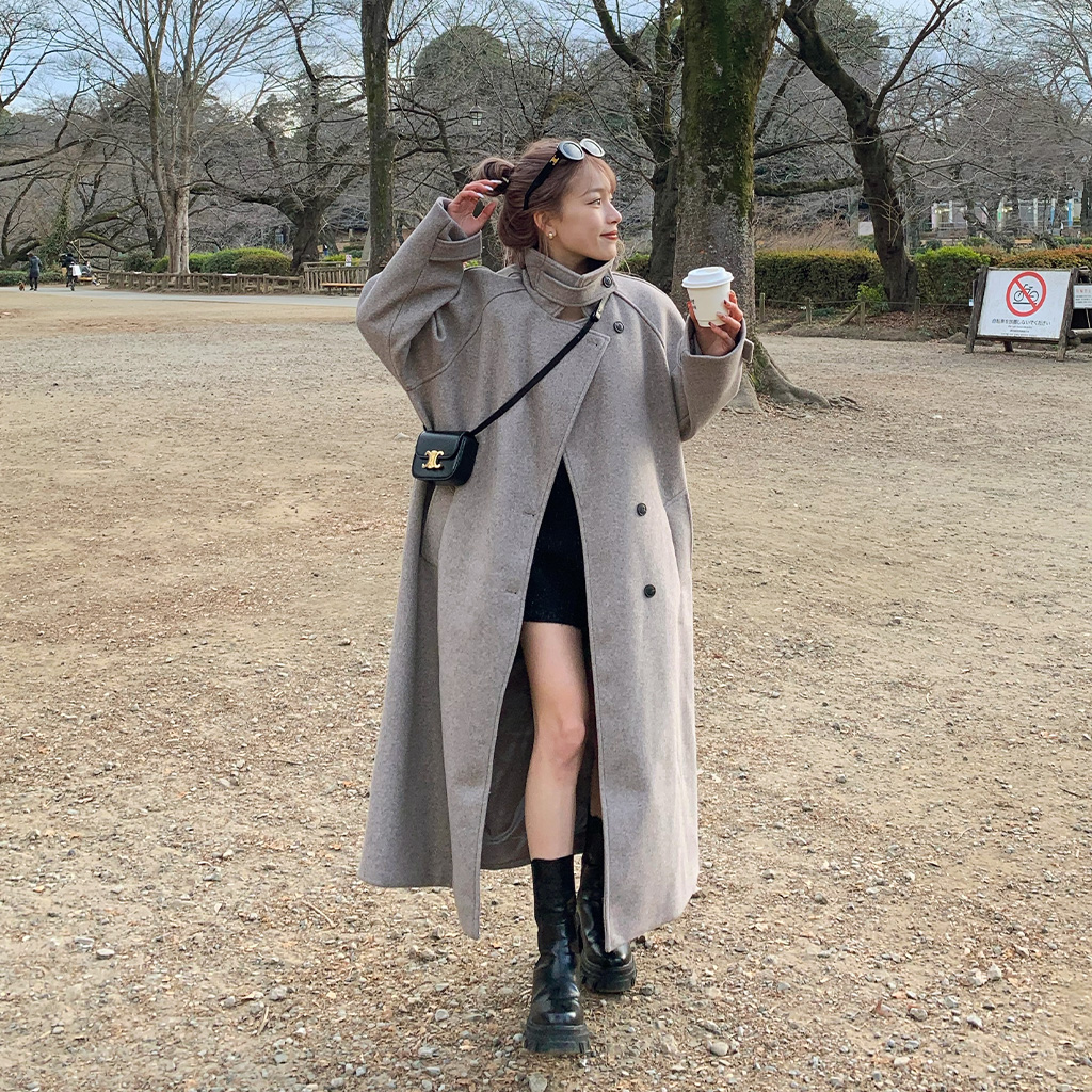 Yuzuさん専用 23区✨22AW ウールリバー ロングコート 38 ベージュ系