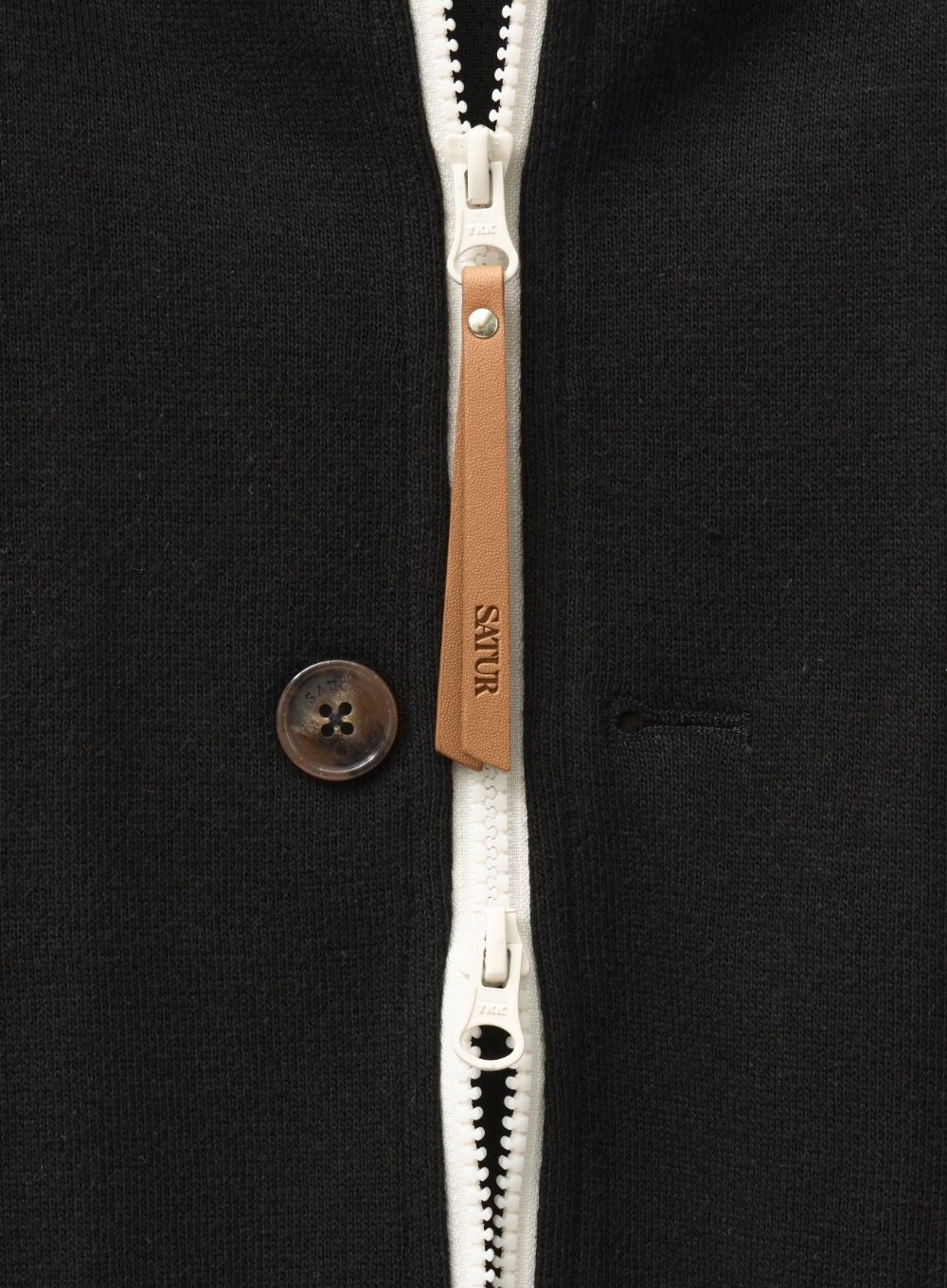 Lawton Loose Fit Hood Zip-up - Caviar Black | ファッション通販