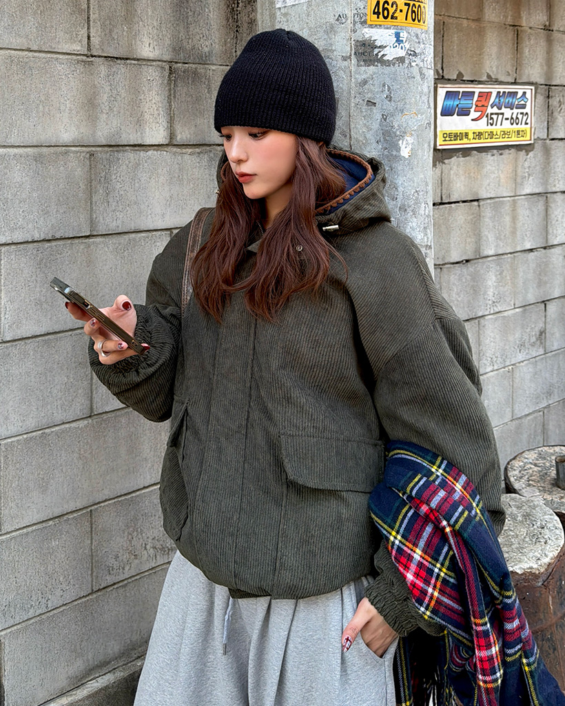 コーデュロイボアポケットパーカー | ファッション通販サイト NUGU