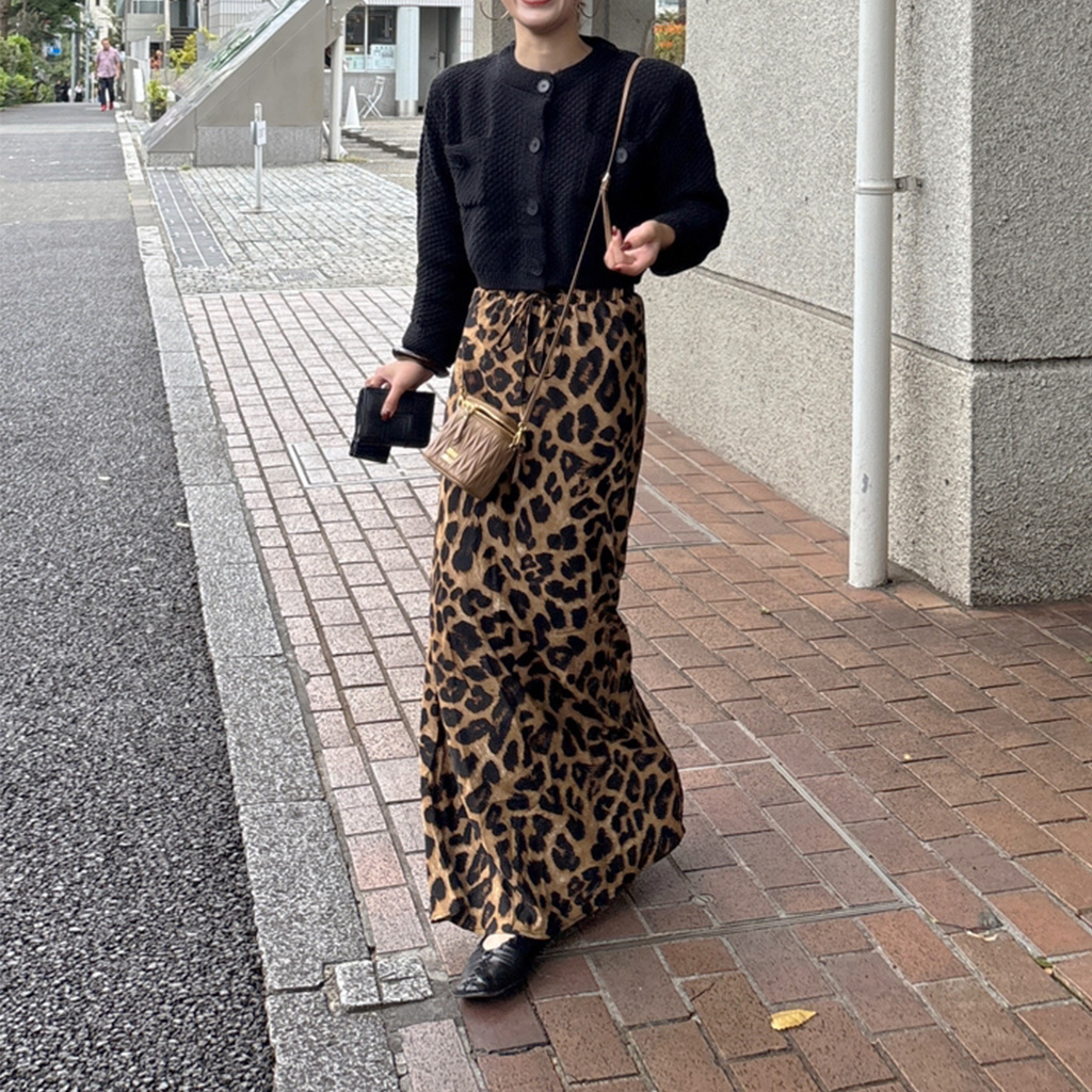 レオパードロングスカート | ファッション通販サイト NUGU