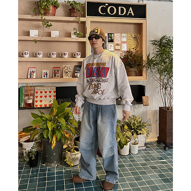 タック入りデニムパラシュートパンツ | ファッション通販サイト NUGU