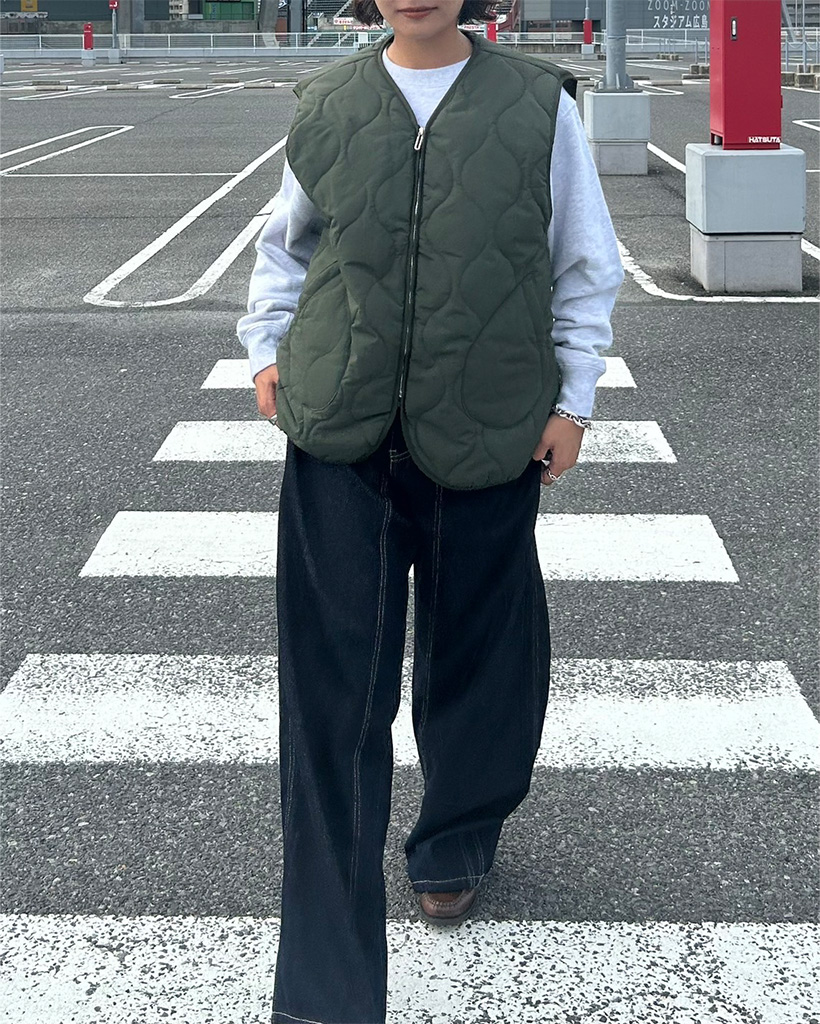 キルティングジップアップベスト | ファッション通販サイト NUGU