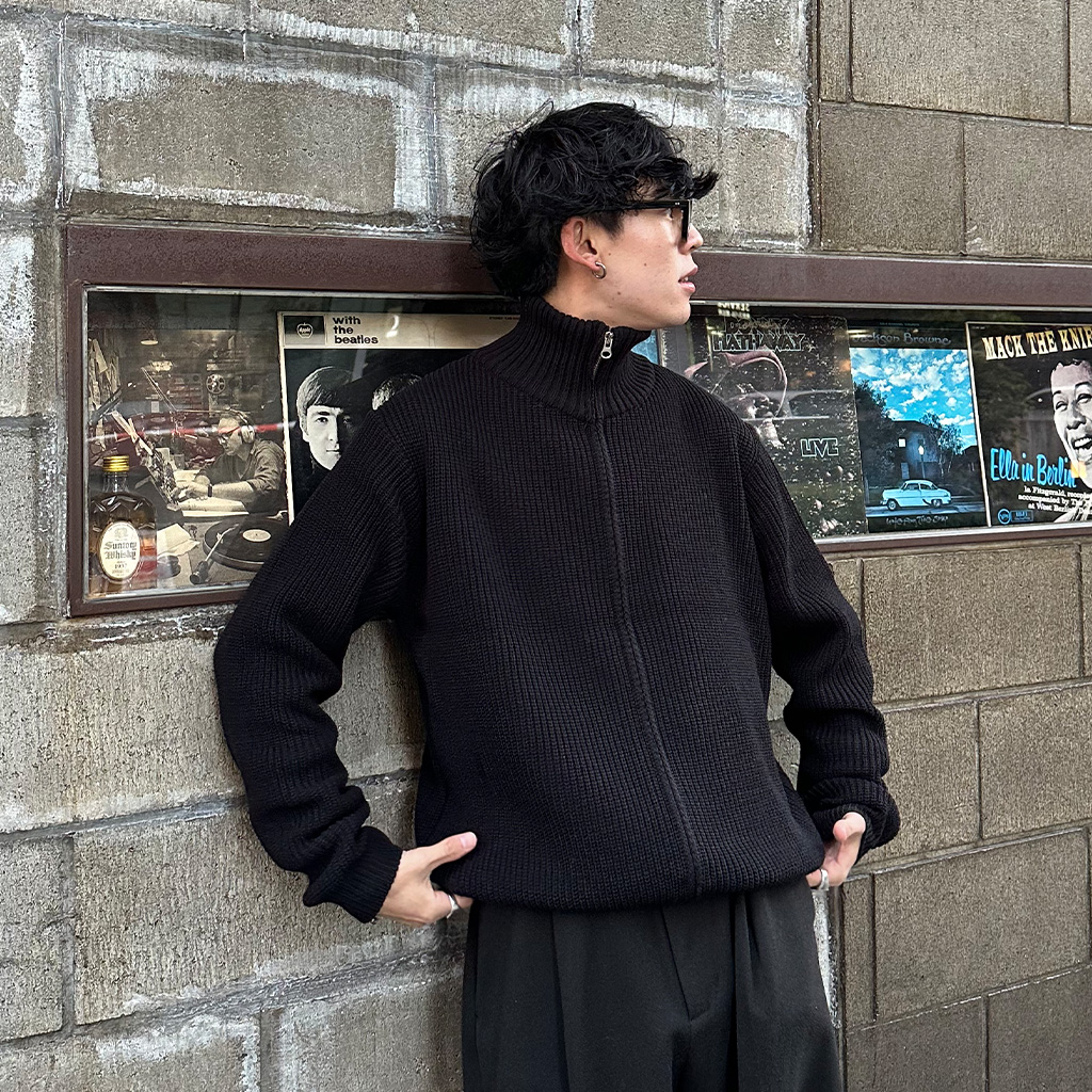 最終価格 セオリー 日本製 ブラック ニット ジップセーター 40 最終