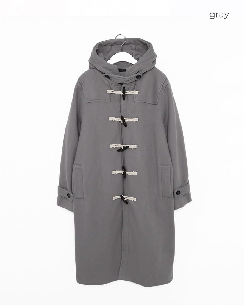 ESTNATION ダッフルコート カシミヤ グレージュ トグル フード 秋冬