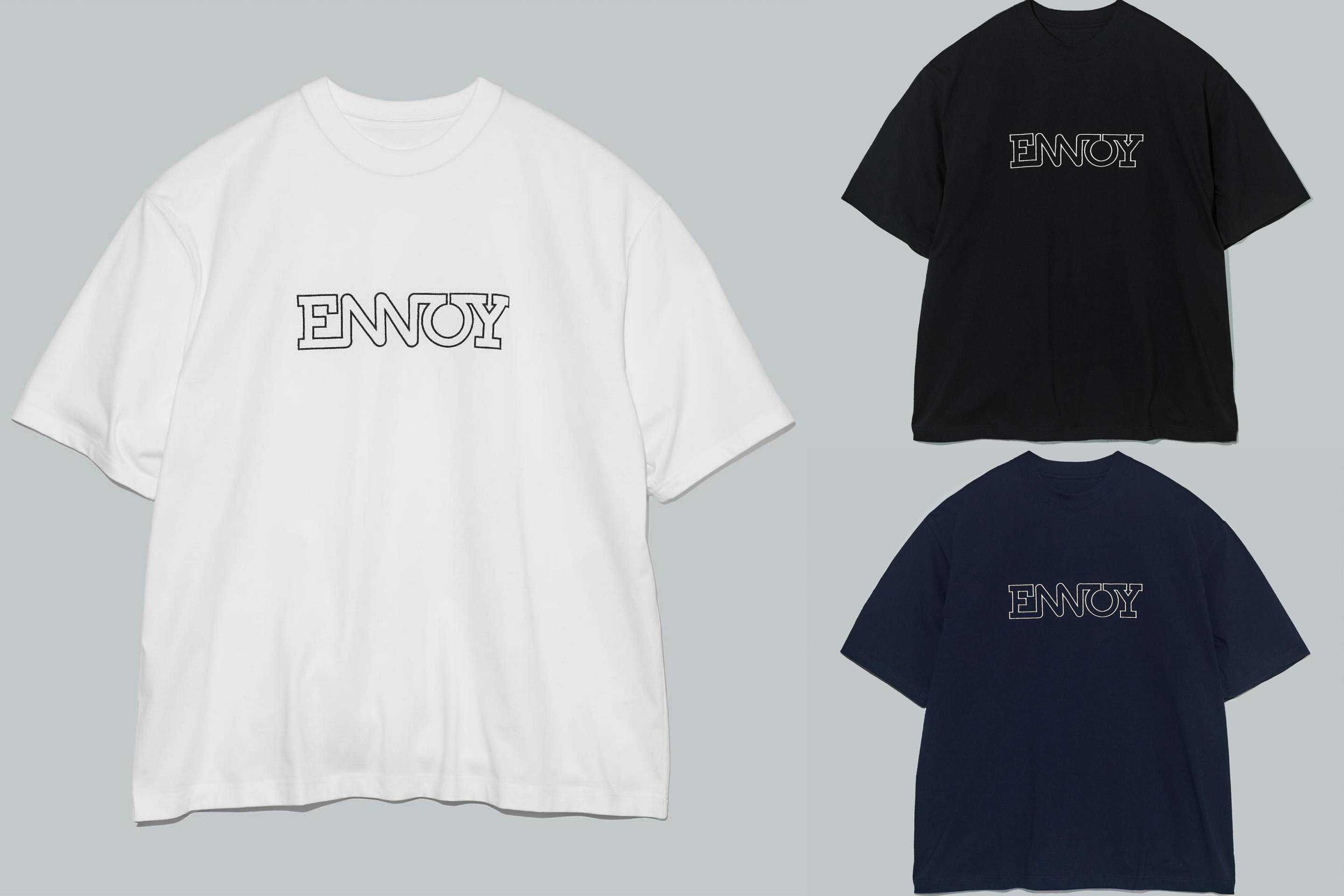 8/1発売｜ENNOY Electric Logo EMB Tee 3colors｜抽選/販売/定価情報