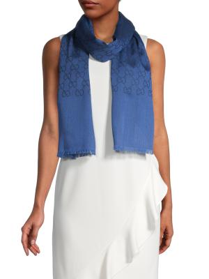 Gucci Logo Wool & Silk Scarf on SALE | Saks OFF 5TH