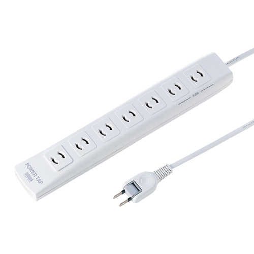 TAP-MG27FN【パワータップ（2P・7個口・2m）】サージガード内蔵タップ