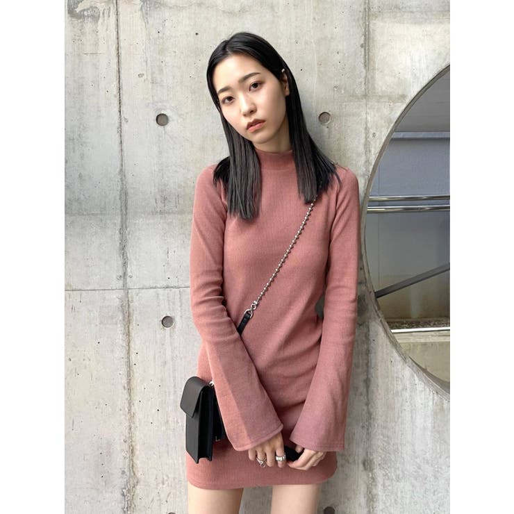 ハイネックリブミニワンピース[品番：MKSW0041982]｜EMODA（エモダ）の