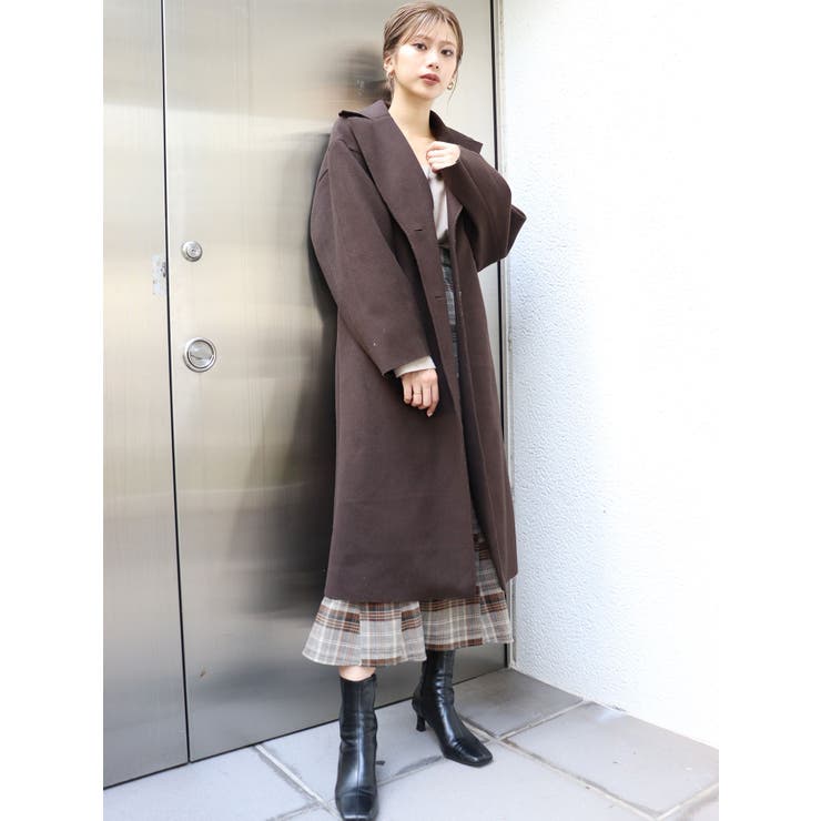 カラーマキシチェスターコート[品番：MKSW0039685]｜MURUA（ムルーア