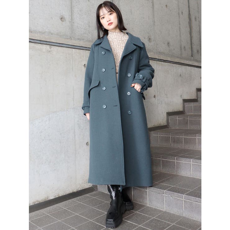 ダブルマキシチェスターコート[品番：MKSW0041331]｜MURUA（ムルーア