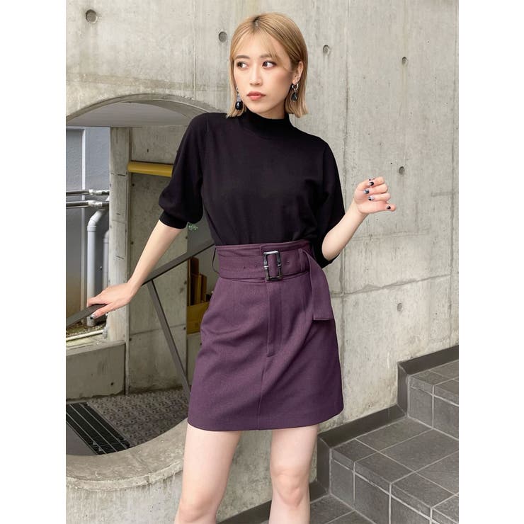 ベルトアシメミニスカート[品番：MKSW0052639]｜MURUA（ムルーア）の