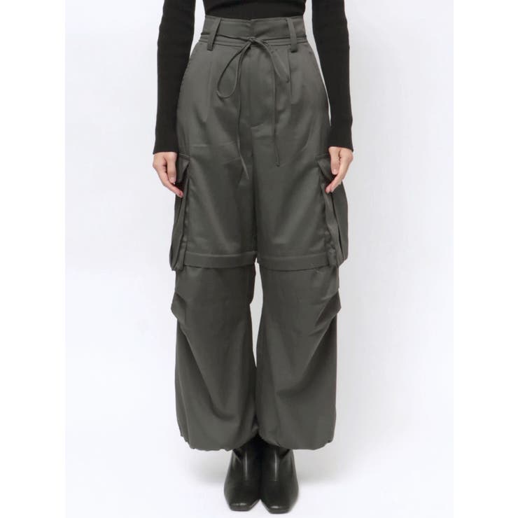2WAYリボンベルトカーゴパンツ[品番：MKSW0061084]｜MURUA（ムルーア