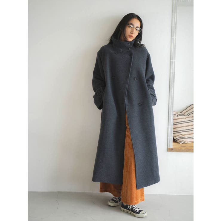 スタンドカラールーズコート[品番：MKSW0061056]｜Ungrid（アン