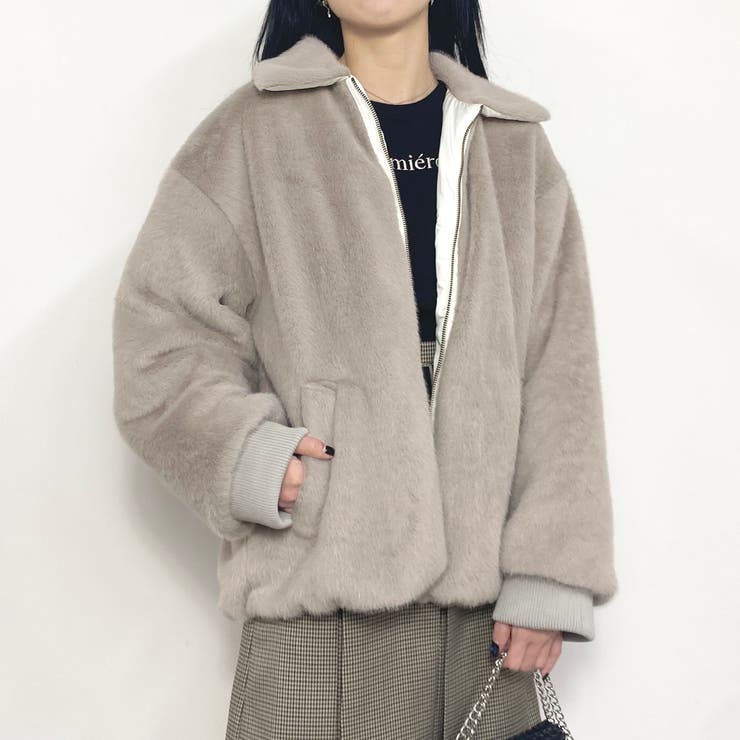 リバーシブルファーブルゾン[品番：NICW0005154]｜NICOLE（ニコル）の