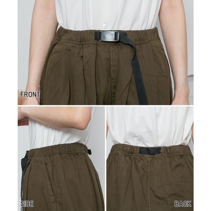 前バックルバルーンパンツ レディースファッション通販 パンツ[品番