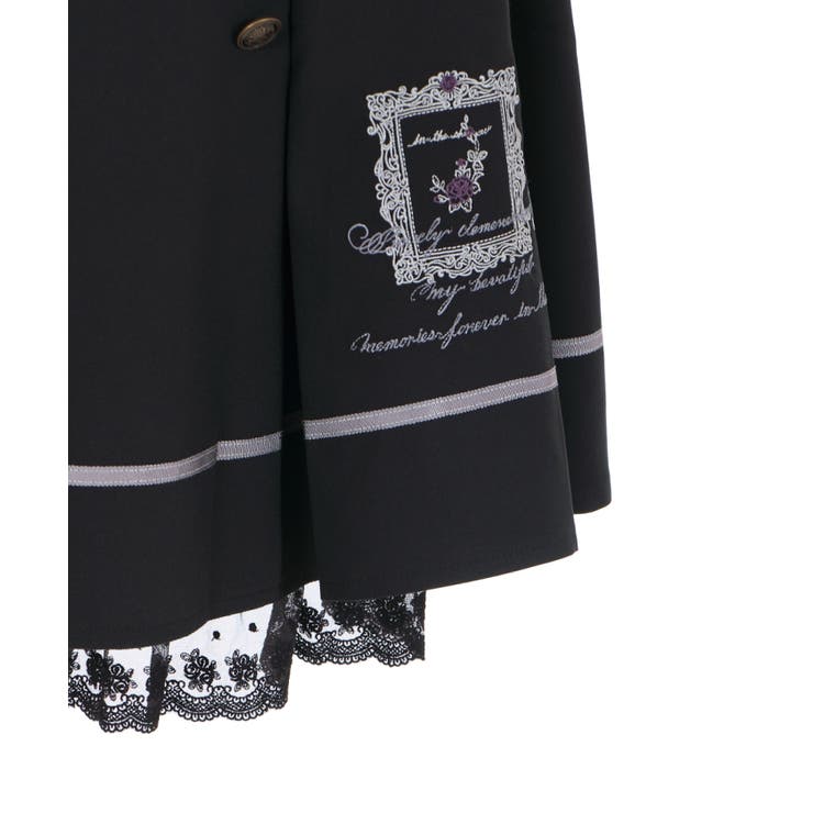 薔薇×額縁刺繍ミドルスカート[品番：IGAW0001056]｜axes femme