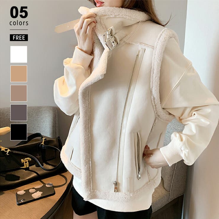 レディース アウター ベスト[品番：COCW0003684]｜COCOMOMO（ココモモ