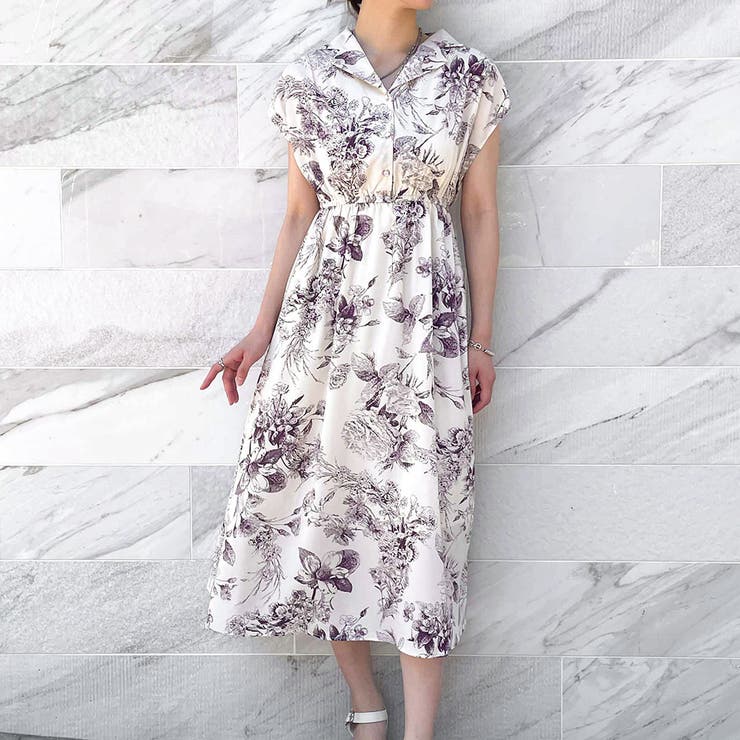 花柄開襟フレンチワンピース[品番：GORW0007950]｜GORGE （ゴージ）の