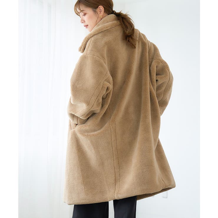 テディボア ロングコート レディース[品番：GW000004886]｜Growing