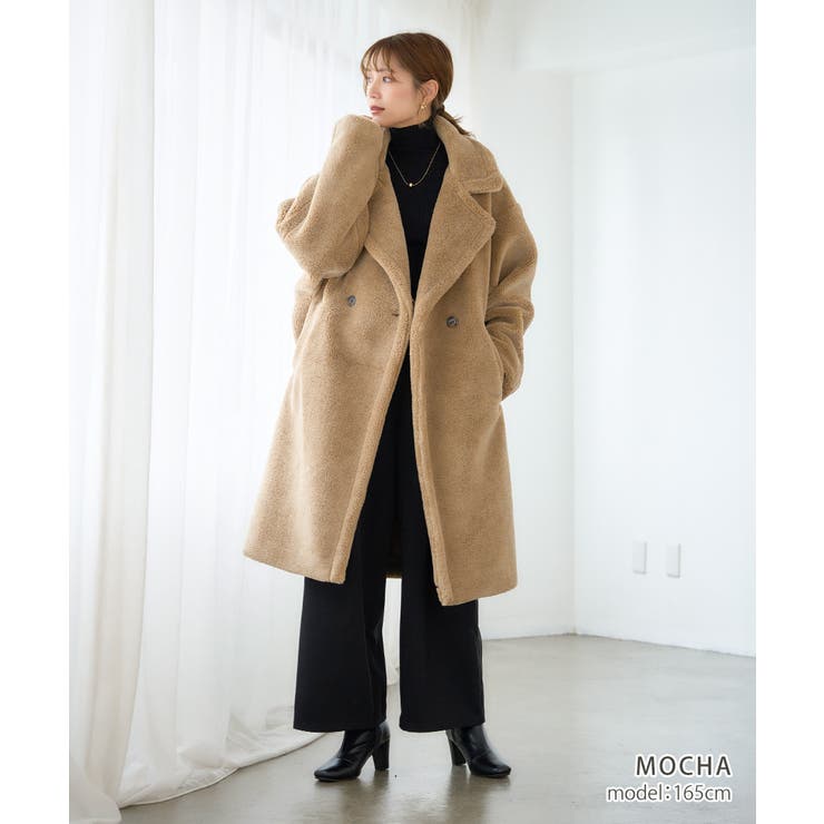 テディボア ロングコート レディース[品番：GW000004886]｜Growing