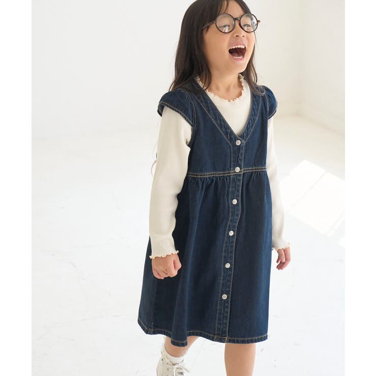 KIDS】デニムワンピース/WEB限定サイズ:110cm[品番：RPCW0045409